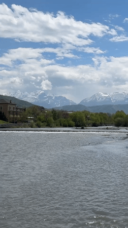 Tourist documentation of landmarks and scenery in Vladikavkaz, Russia