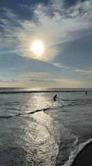 Morning beach scenes captured at Kuta surf spot