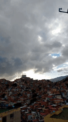 Caracas residents document evening life under dramatic stormy skies