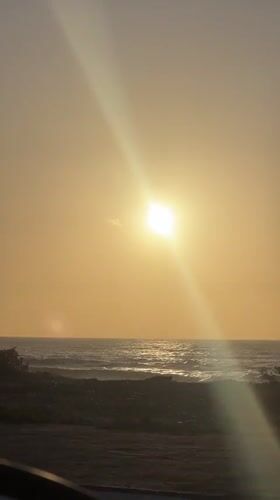 Coastal drive and digital graphics captured in Dar Bouazza