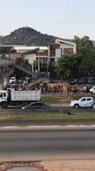 Heavy traffic, bridge vendors documented across Nigerian highway corridor