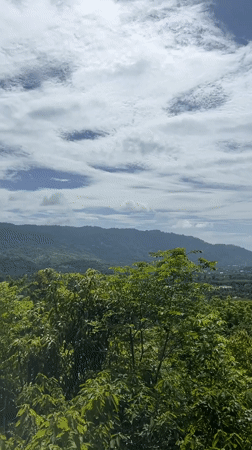 Landscape view captured in Baan Hua Thanon, Thailand