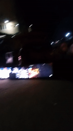 Evening street scenes captured in Ikeja, Nigeria