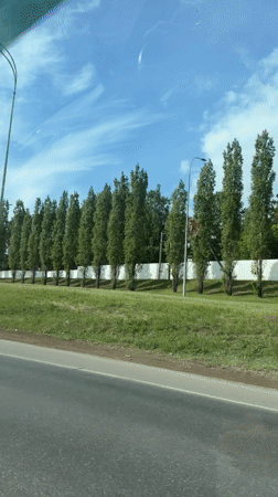 Early morning drive recorded in Naberezhnye Chelny, Russia