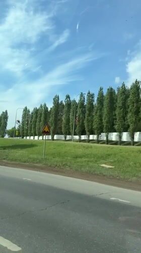 Early morning drive recorded in Naberezhnye Chelny, Russia