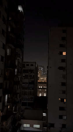 Nighttime urban scenes documented in Buenos Aires residential area
