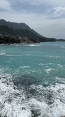 Scenic coastline view captured in Kamenovo, Montenegro