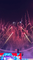 Fireworks and a stadium concert light up Minsk night