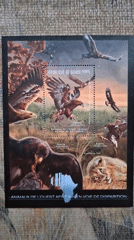 African wildlife stamps documented in Pleven, Bulgaria