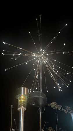 Color-changing solar lights observed in Oswestry yard