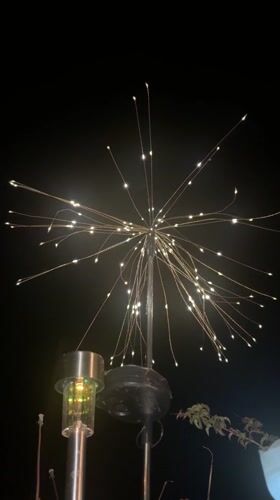 Color-changing solar lights observed in Oswestry yard