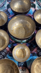 Ornate singing bowl collections documented in Tashkent, Uzbekistan