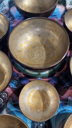 Ornate singing bowl collections documented in Tashkent, Uzbekistan
