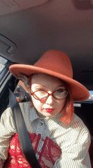 Woman in vintage costume spotted in Yekaterinburg