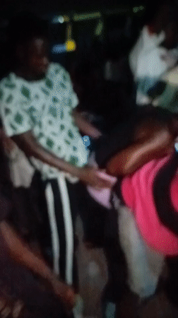 Young adults party and dance at nighttime social gathering