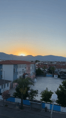 Sunrise, sunset, and city views from Fethiye, Turkey