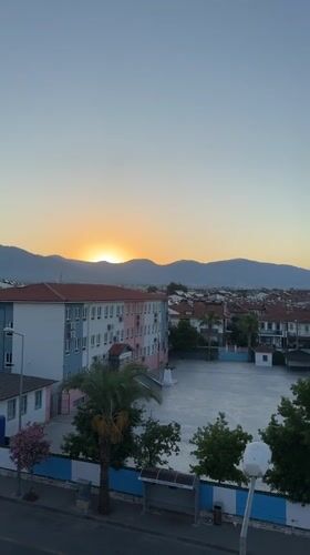Sunrise, sunset, and city views from Fethiye, Turkey