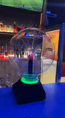 Plasma ball with electrical discharges spotted in Sofia