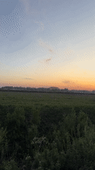 Family sunset gathering captured in Горный, Russia