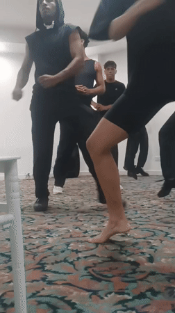 Evening social gathering documented at Porlamar resort facility