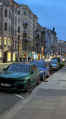 Evening street scene captured in Saint Petersburg