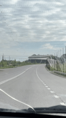 Early morning drive captured on Kharkiv road