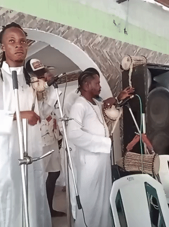 Live religious music performance in Lokoja, Nigeria