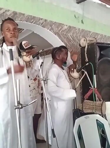 Live religious music performance in Lokoja, Nigeria