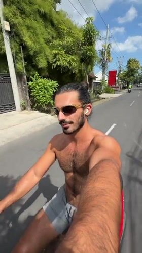 Scooter ride through sunny North Kuta streets