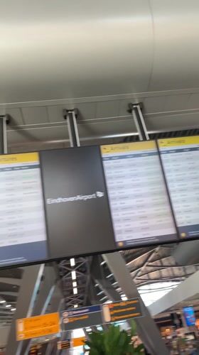 Airport interior captured on video in Eindhoven