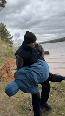 Family morning outing documented in Chaikovsky, Russia
