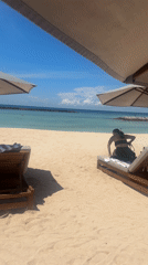 Tropical resort in Sawangan captured in early morning footage