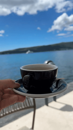 Morning scenes from Tivat Montenegro waterfront captured by witness