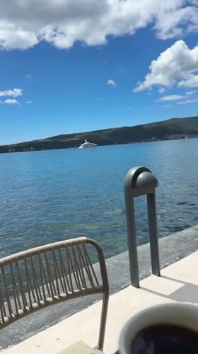 Morning scenes from Tivat Montenegro waterfront captured by witness