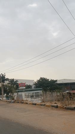 Indomie factory street view captured in Kura Nigeria