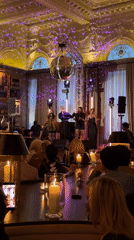 Live vocal performance at a dimly lit London supper club