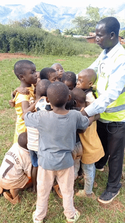 TPO official organizes children's activities in Ngalula, DR Congo