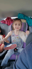 Family car trip documented in rural Bulgarian village