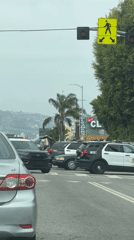 LAPD vehicles block Los Angeles intersection Thursday evening