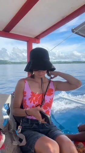 Boat passengers spotted traveling near Dapa, Philippines waters