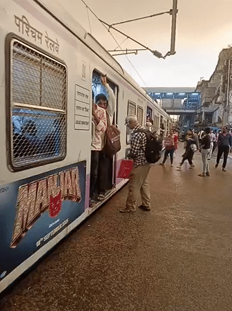 Mumbai's midday rush: packed trains, crowded platforms, gridlocked streets