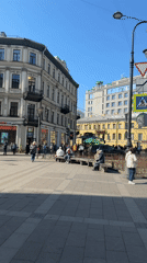 Morning scenes of daily life captured across Saint Petersburg