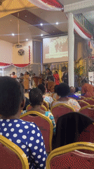 Early morning church service with musical performance in Dar es Salaam