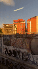 Building demolition underway in l'Hospitalet de Llobregat, Spain