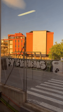 Building demolition underway in l'Hospitalet de Llobregat, Spain