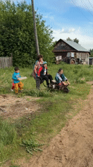 Rural family life documented in Уральское, Russia countryside