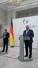 Diplomatic press conference at Ukraine's Foreign Ministry in Kyiv