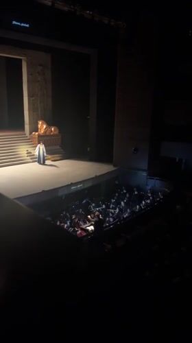Egyptian-themed theatrical performance staged in San Borja theater