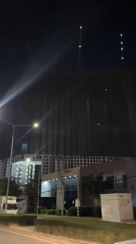 Construction site filmed from vehicle in Pattaya City