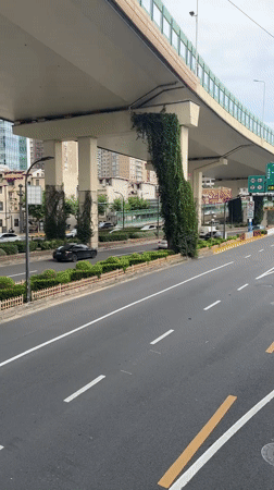 Street-level Shanghai: retail, traffic, and architecture on a July morning